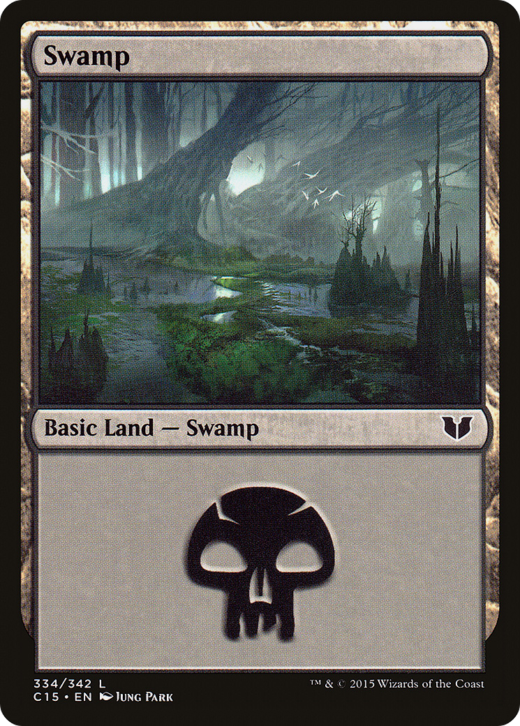 Swamp (334) (C15-334)  - Commander 2015