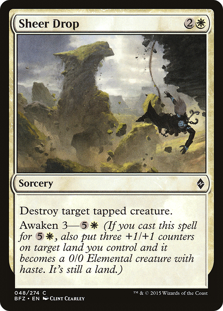 Sheer Drop (BFZ-048)  Foil - Battle for Zendikar
