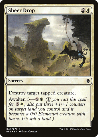 Sheer Drop (BFZ-048)  Foil - Battle for Zendikar