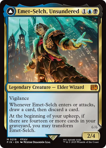 Emet-Selch, Unsundered // Hades, Sorcerer of Eld (FIN-218) - FINAL FANTASY Foil