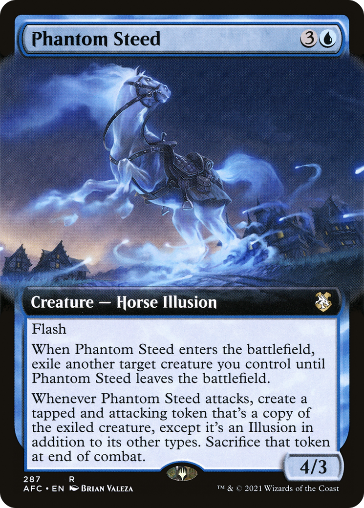 Phantom Steed (Extended Art) (AFC-287) - Adventures in the Forgotten Realms Commander