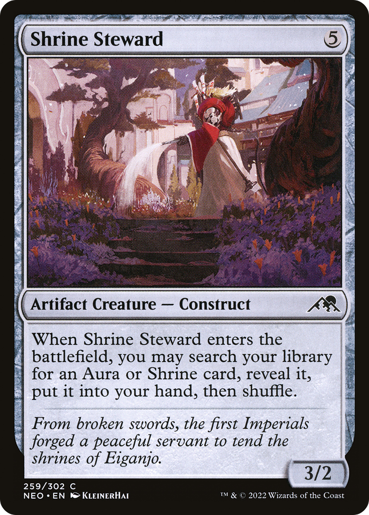 Shrine Steward (NEO-259)  - Kamigawa: Neon Dynasty