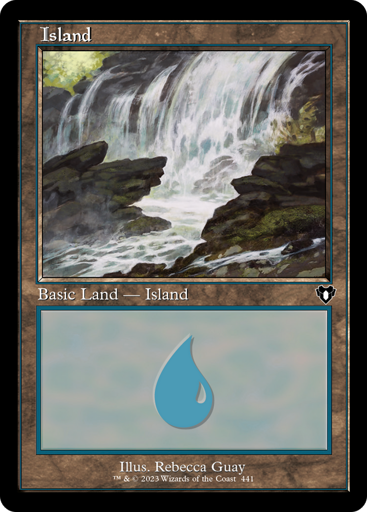 Island (441) (Retro Frame) (CMM-441)  Foil - Commander Masters
