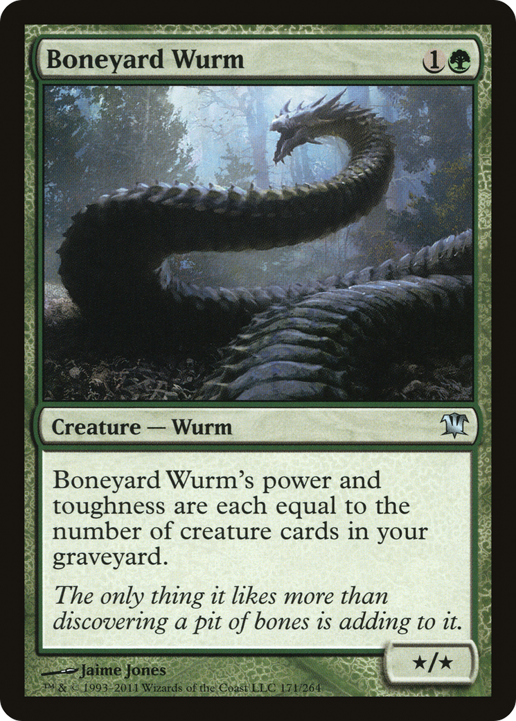 Boneyard Wurm (ISD-171)  Foil - Innistrad