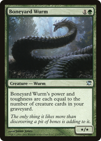 Boneyard Wurm (ISD-171)  Foil - Innistrad