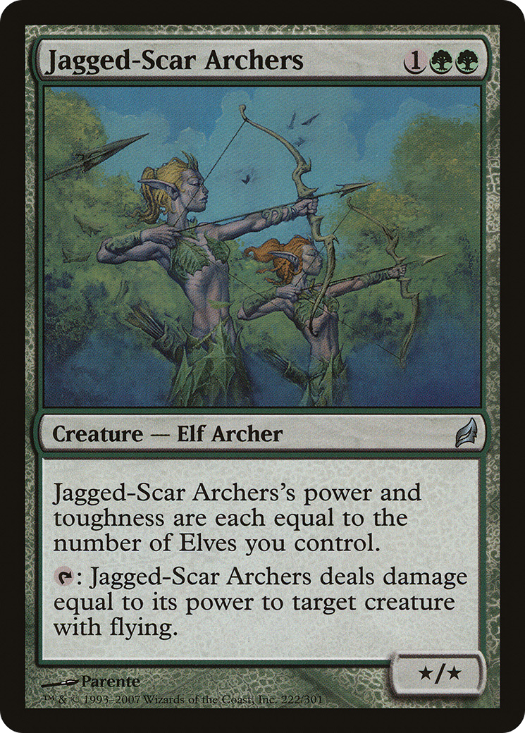 Jagged-Scar Archers (LRW-222) - Lorwyn Foil