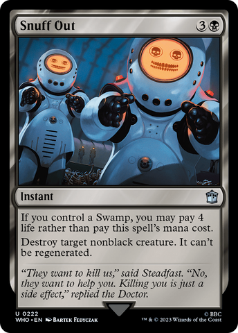 Snuff Out (WHO-222) - Doctor Who Foil