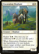Excavation Elephant (DOM-017)  Foil - Dominaria