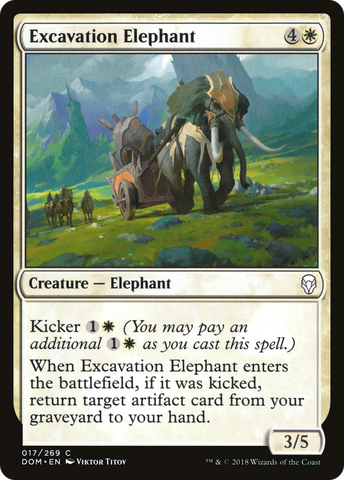 Excavation Elephant (DOM-017)  Foil - Dominaria