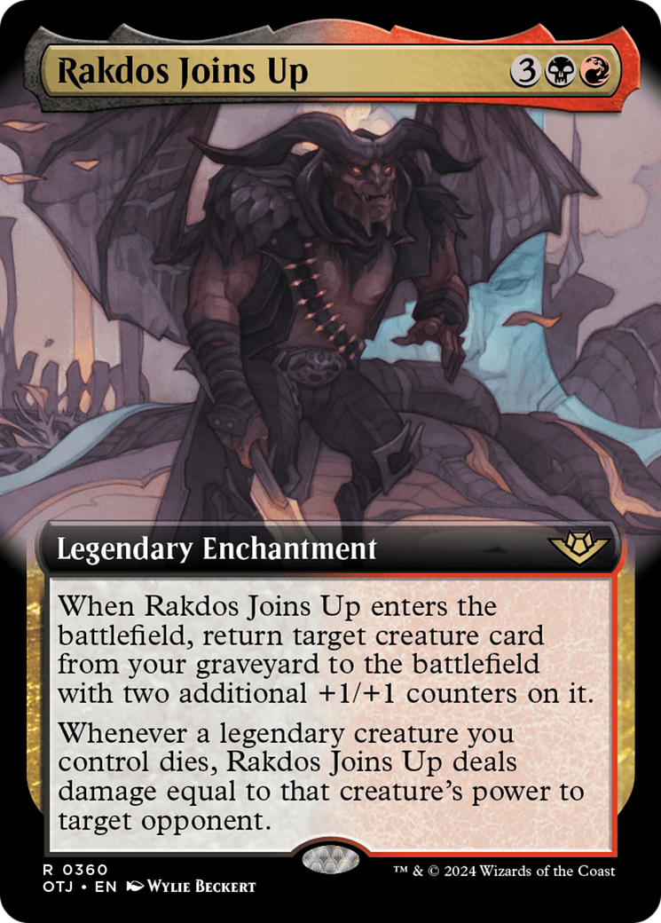 Rakdos Joins Up (Extended Art) (OTJ-360)  Foil - Outlaws of Thunder Junction: (Extended Art)
