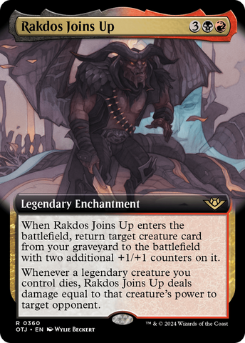 Rakdos Joins Up (Extended Art) (OTJ-360)  Foil - Outlaws of Thunder Junction: (Extended Art)