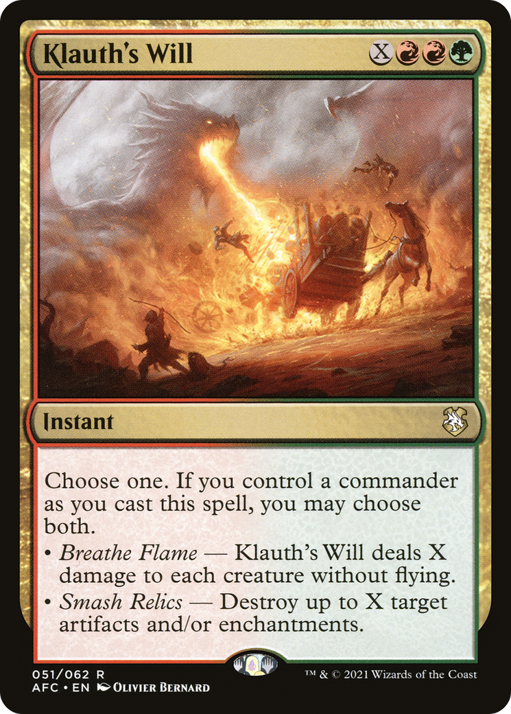 Klauth's Will (AFC-051) - Adventures in the Forgotten Realms Commander