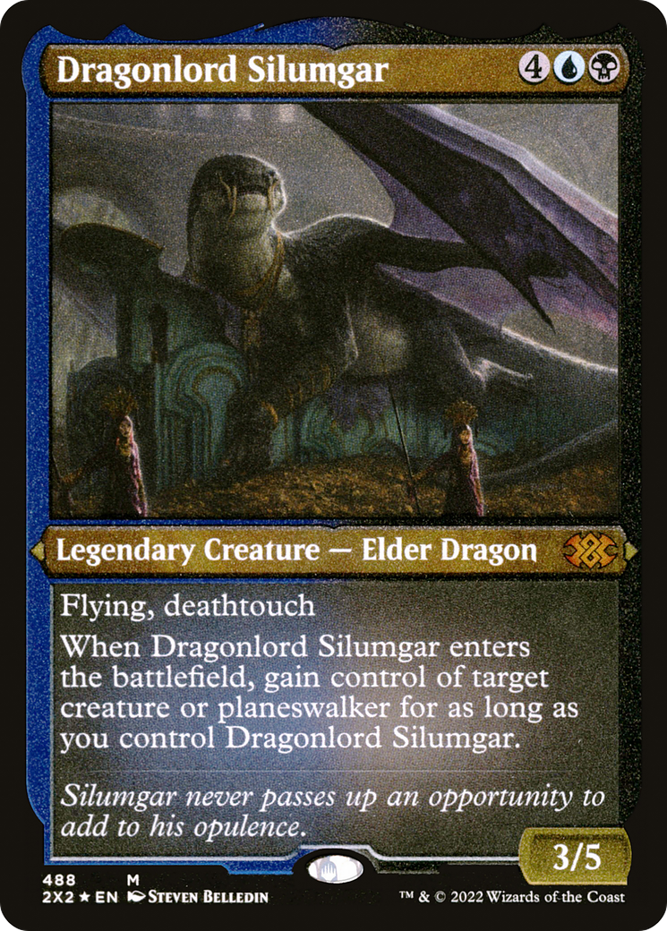 Dragonlord Silumgar (Foil Etched) (2X2-488)  Foil - Double Masters 2022