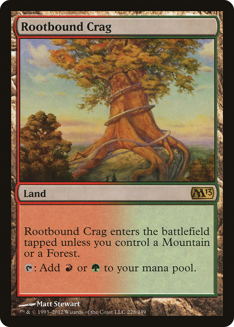 Rootbound Crag (M13-228)  - Magic 2013