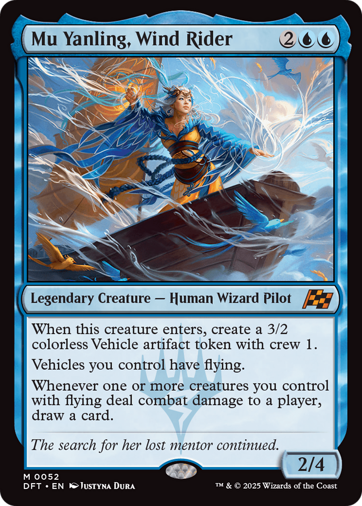 Mu Yanling, Wind Rider (DFT-052)  Foil - Aetherdrift