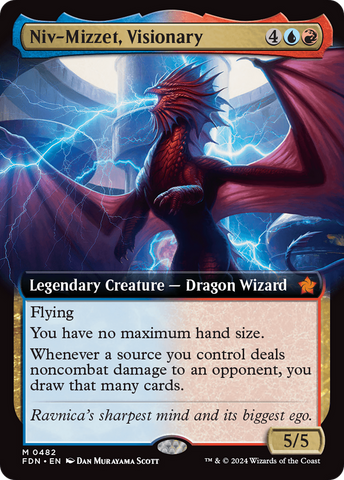 Niv-Mizzet, Visionary (Extended Art) (FDN-482)  Foil - Foundations: (Extended Art)