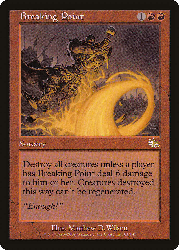 Breaking Point (JUD-081)  Foil - Judgment