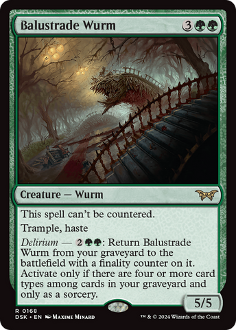 Balustrade Wurm (DSK-168)  - Duskmourn: House of Horror
