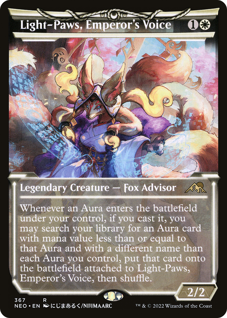 Light-Paws, Emperor's Voice (Showcase) (NEO-367)  - Kamigawa: Neon Dynasty: (Showcase)