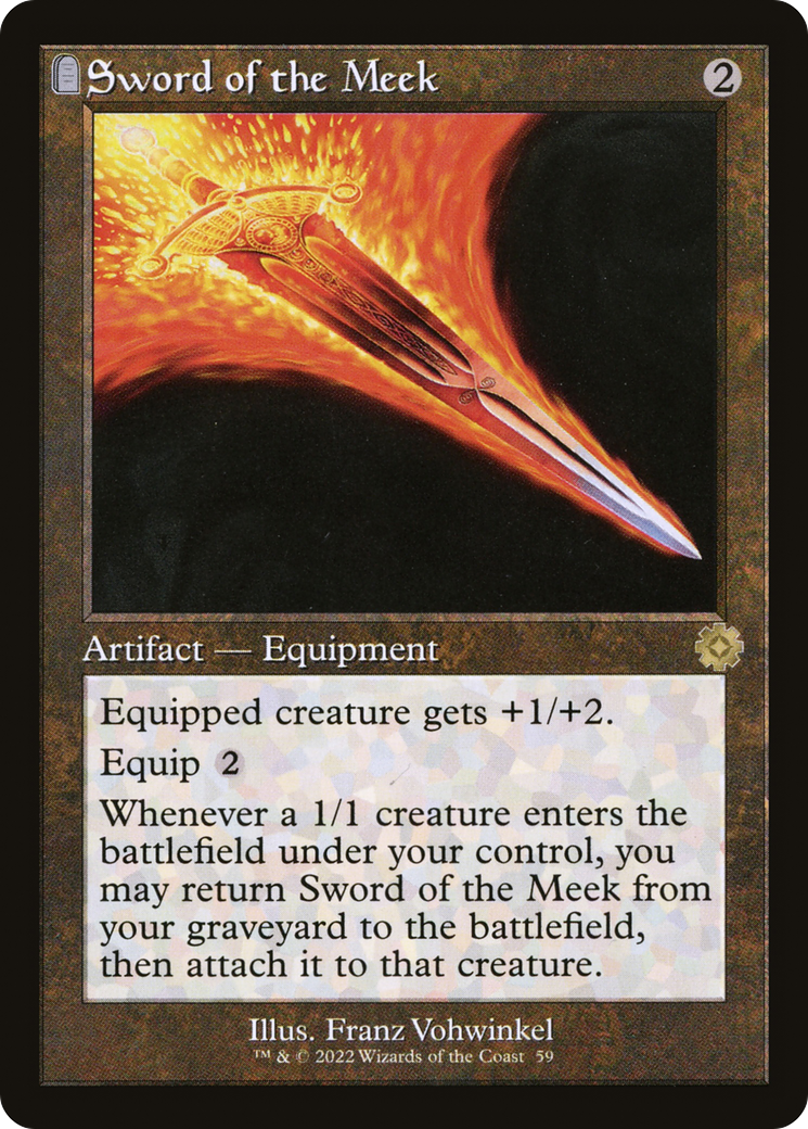 Sword of the Meek (BRR-059)  Foil - The Brothers' War Retro Artifacts: (tombstone)