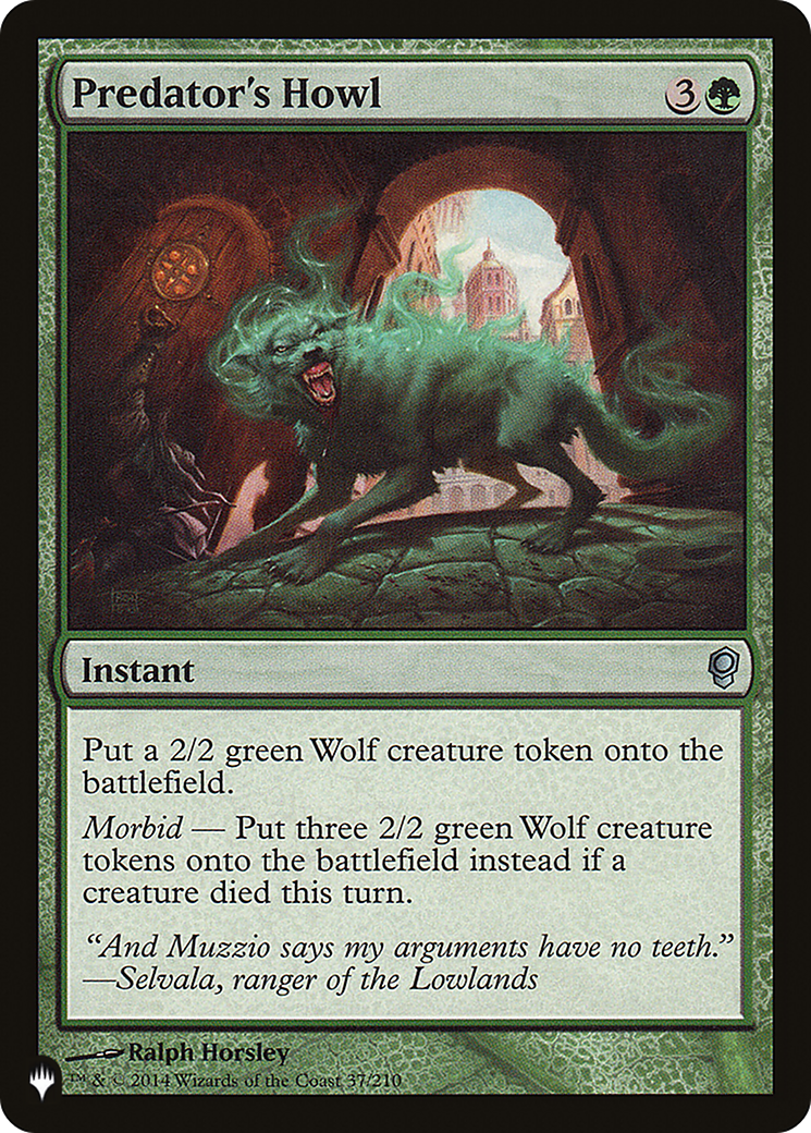 Predator's Howl (LIST-CNS-37)  - The List