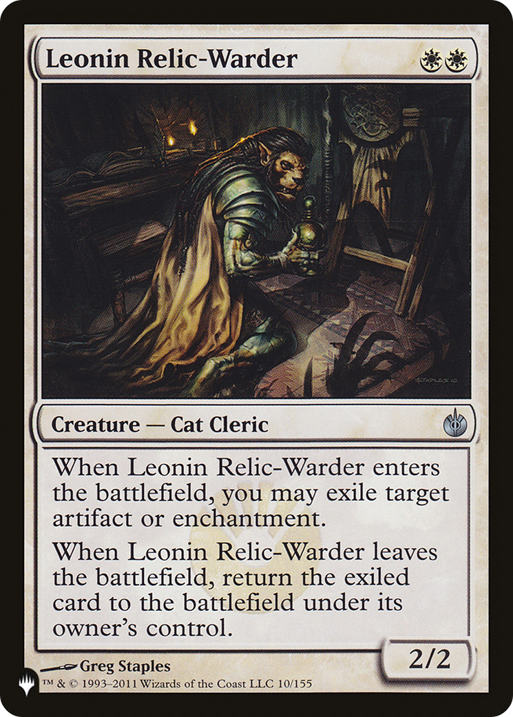 Leonin Relic-Warder (MBS) (LIST-MBS-10)  - The List