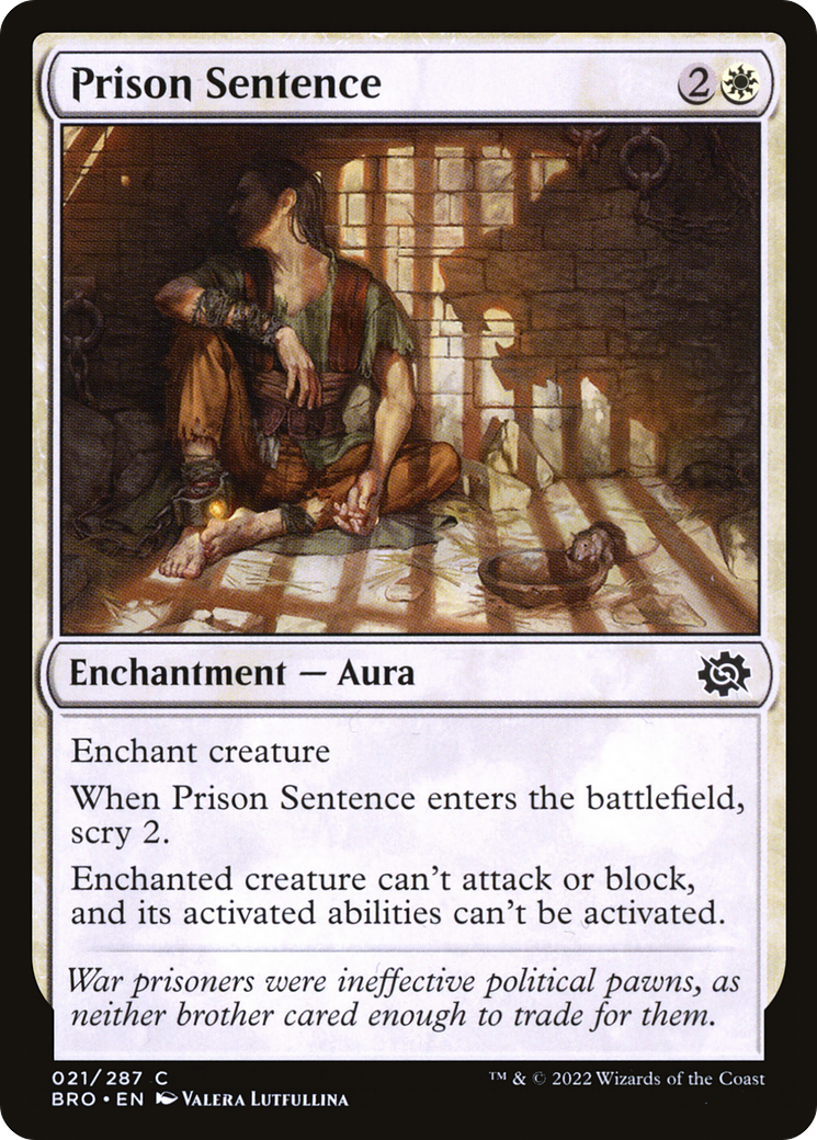 Prison Sentence (BRO-021)  Foil - The Brothers' War
