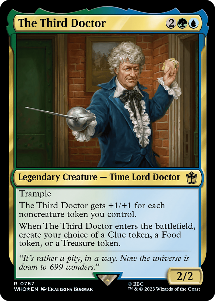 The Third Doctor (Surge Foil) (WHO-767)  Foil - Doctor Who