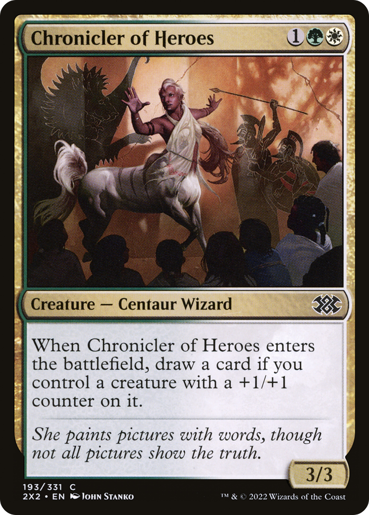 Chronicler of Heroes (2X2-193)  Foil - Double Masters 2022