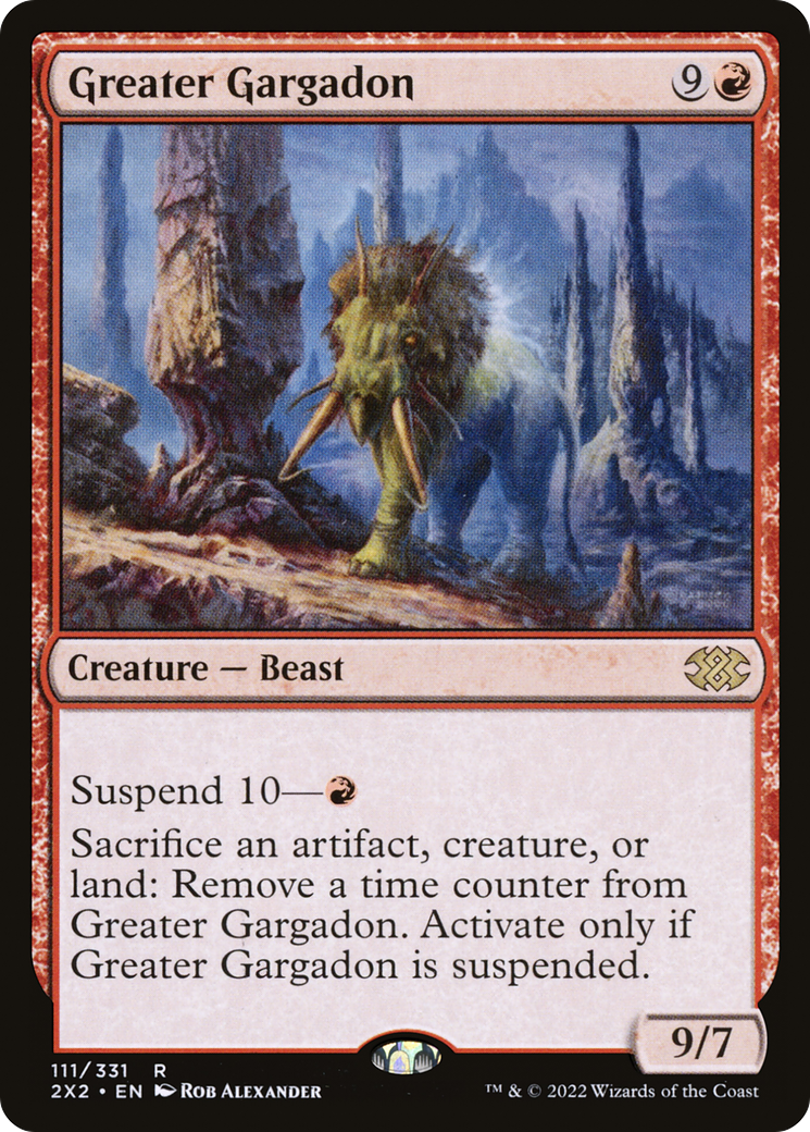 Greater Gargadon (2X2-111)  Foil - Double Masters 2022