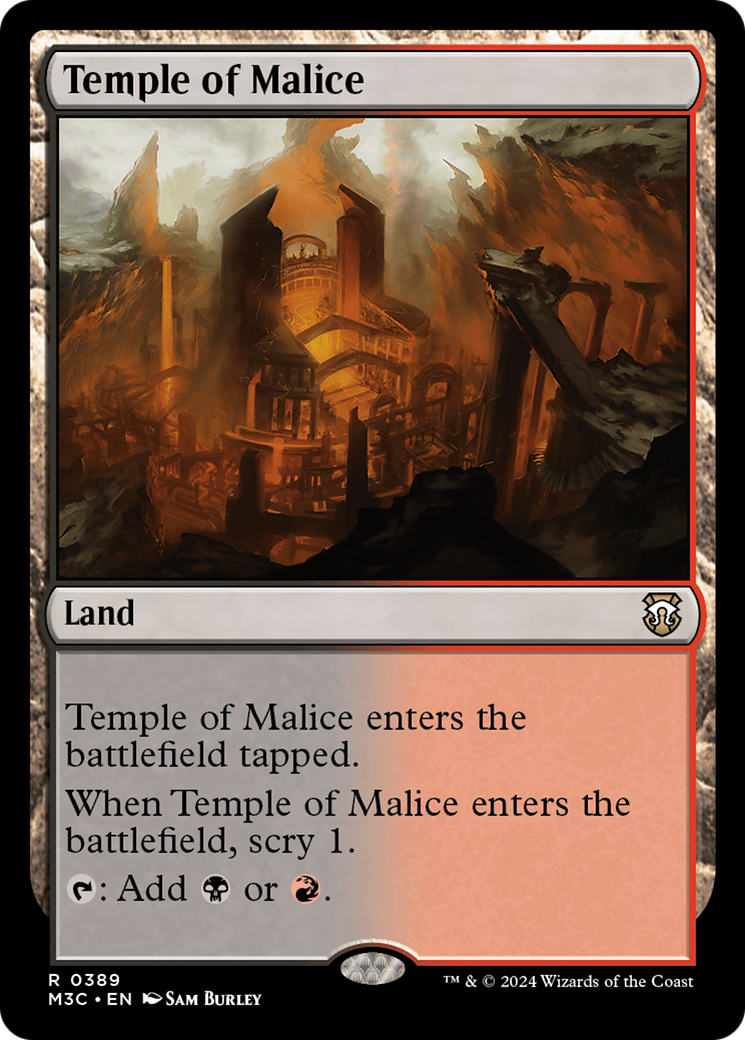 Temple of Malice (M3C-389)  - Modern Horizons 3 Commander
