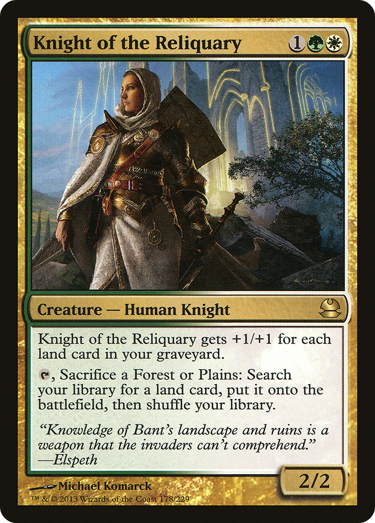 Knight of the Reliquary (MMA-178)  Foil - Modern Masters