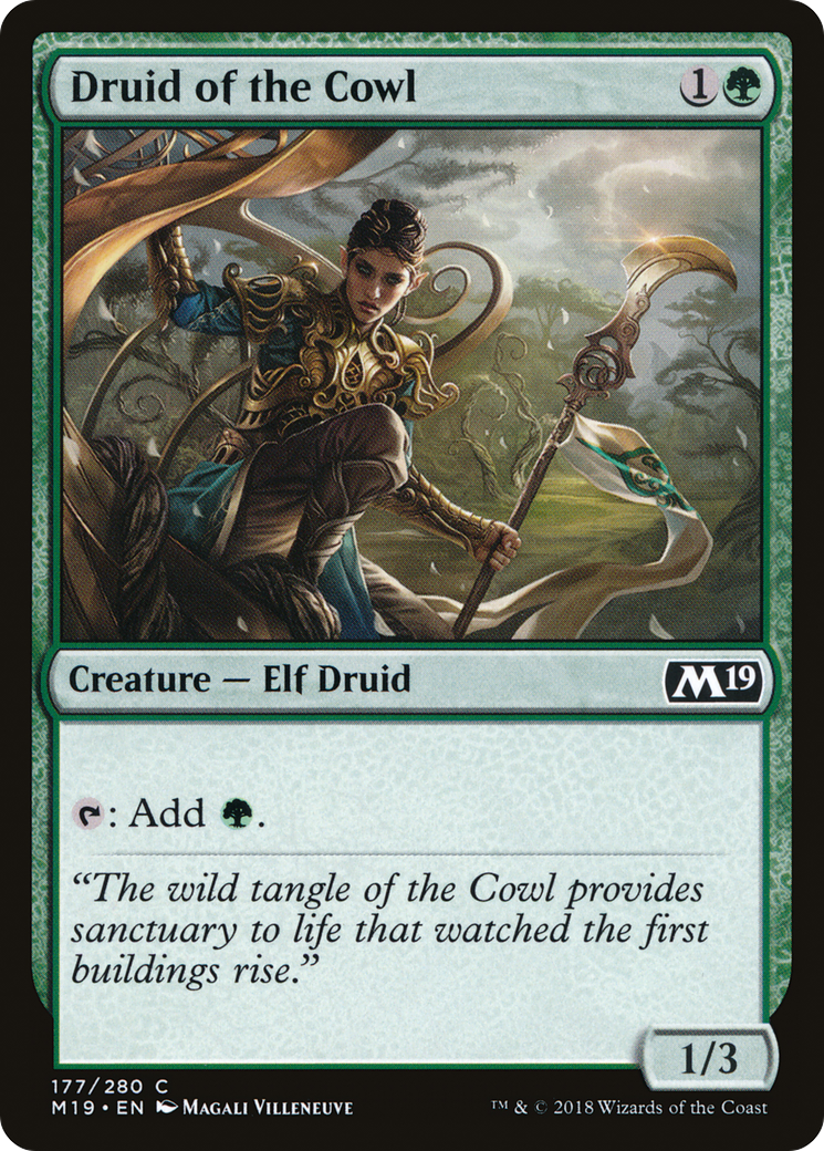 Druid of the Cowl (M19-177)  - Core Set 2019