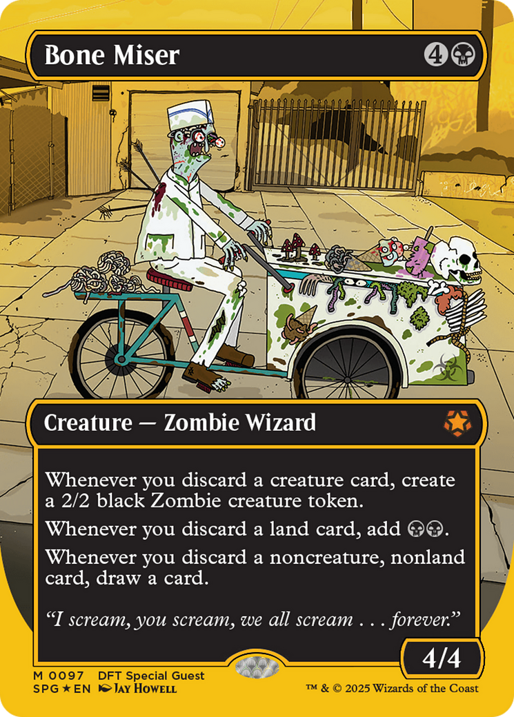 Bone Miser (Borderless) (First-Place Foil) (SPG-097)  Foil - Special Guests