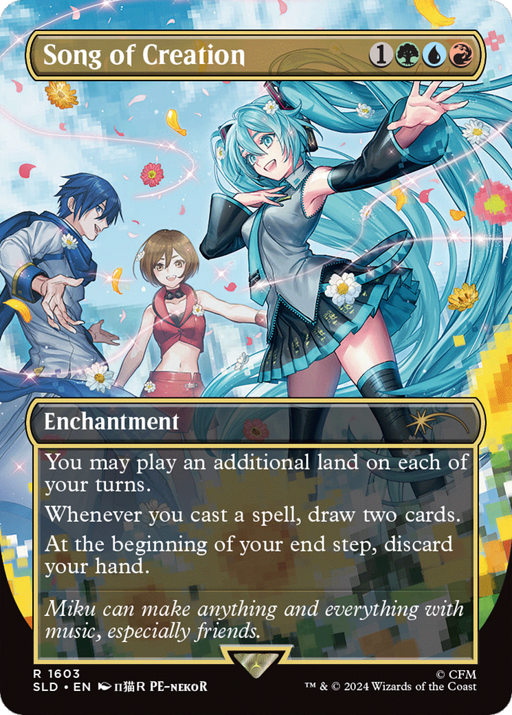 Song of Creation (SLD-1603)  - Secret Lair Drop (Borderless)