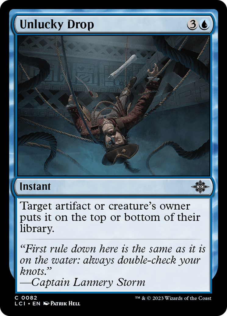 Unlucky Drop (LCI-082)  Foil - The Lost Caverns of Ixalan