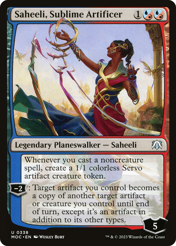 Saheeli, Sublime Artificer (MOC-338)  - March of the Machine Commander