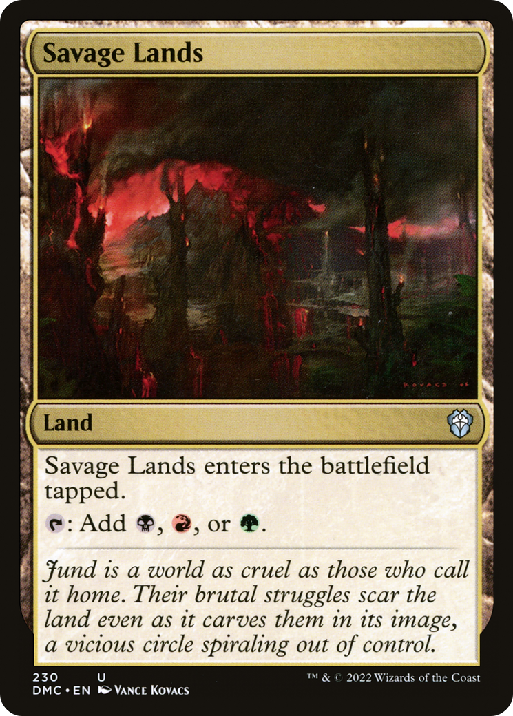 Savage Lands (DMC-230)  - Dominaria United Commander