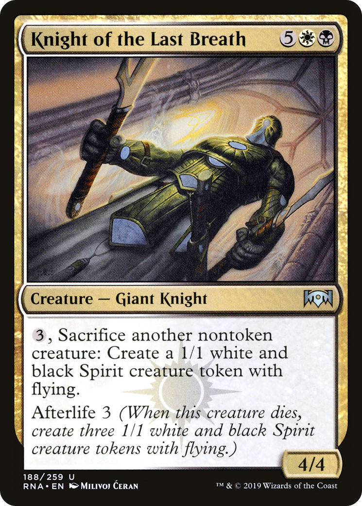 Knight of the Last Breath (RNA-188)  - Ravnica Allegiance