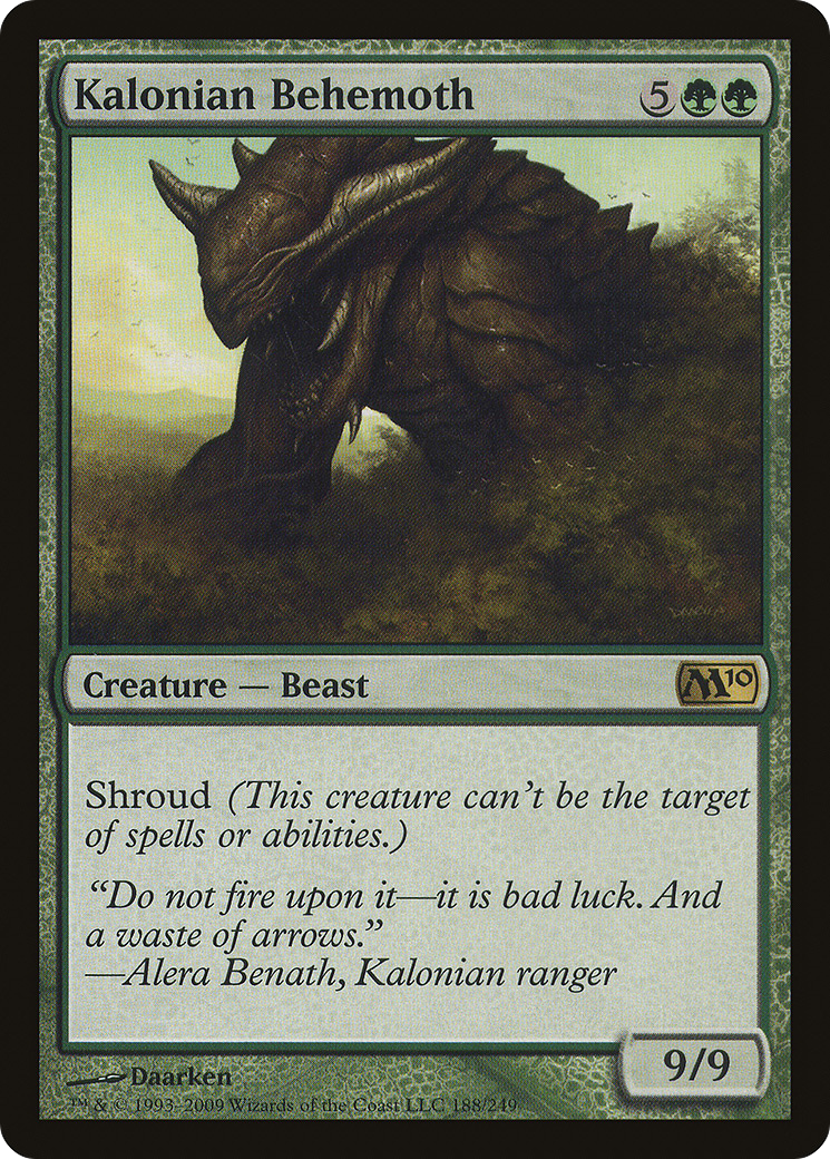 Kalonian Behemoth (M10-188)  - Magic 2010
