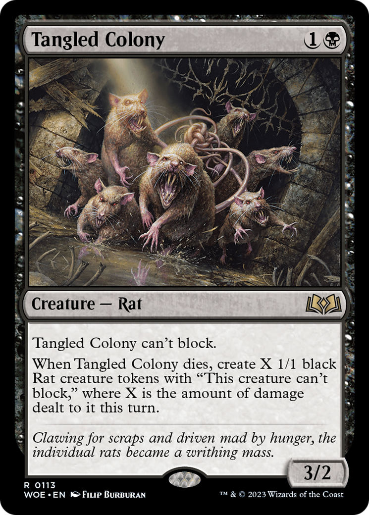 Tangled Colony (WOE-113)  Foil - Wilds of Eldraine