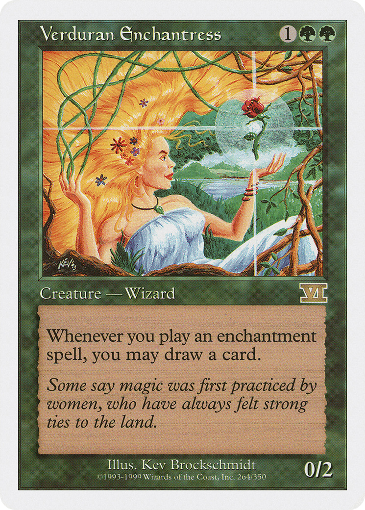 Verduran Enchantress (6ED-264)  - Classic Sixth Edition