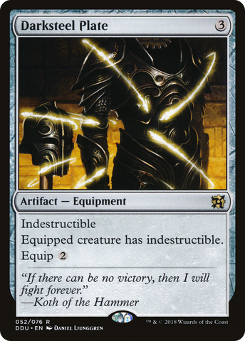 Darksteel Plate (DDU-052)  - Duel Decks: Elves vs. Inventors