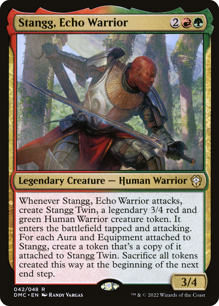 Stangg, Echo Warrior (DMC-042)  Foil - Dominaria United Commander