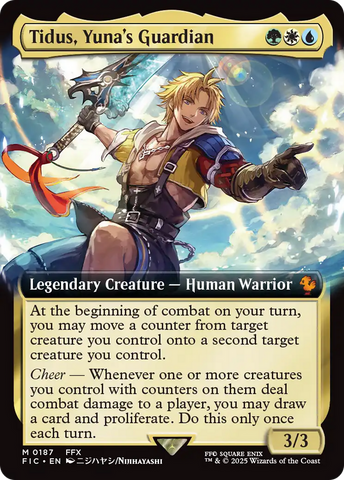 Tidus, Yuna's Guardian (FIC-187) - Commander: FINAL FANTASY: (Extended Art) Foil