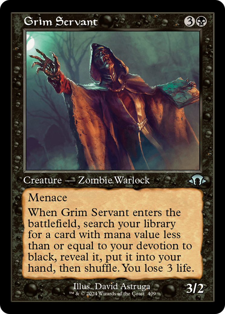 Grim Servant (Retro Frame) (MH3-409)  Foil - Modern Horizons 3