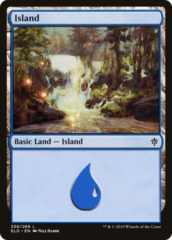 Island (256) (ELD-256)  Foil - Throne of Eldraine