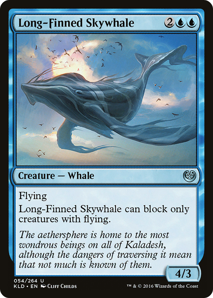 Long-Finned Skywhale (KLD-054)  Foil - Kaladesh