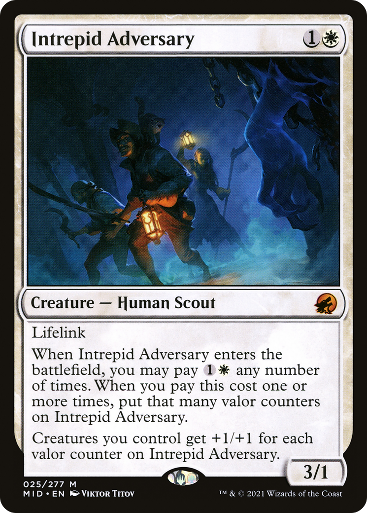 Intrepid Adversary (MID-025)  - Innistrad: Midnight Hunt