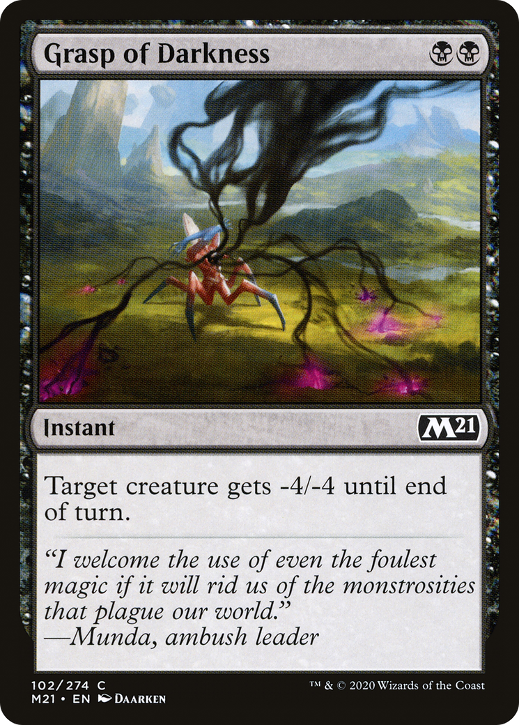 Grasp of Darkness (M21-102)  Foil - Core Set 2021